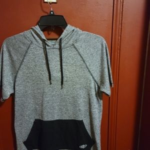 BKC Work Wear Short Sleeve Hoodie Shirt 👕 Size M